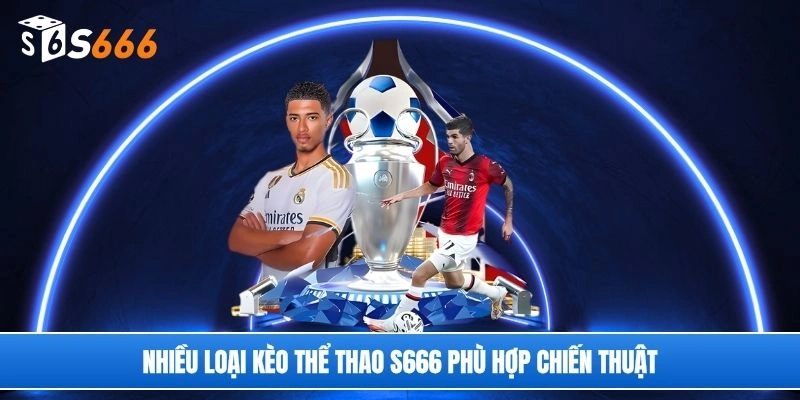 Nhiều loại kèo thể thao S666 phù hợp chiến thuật
